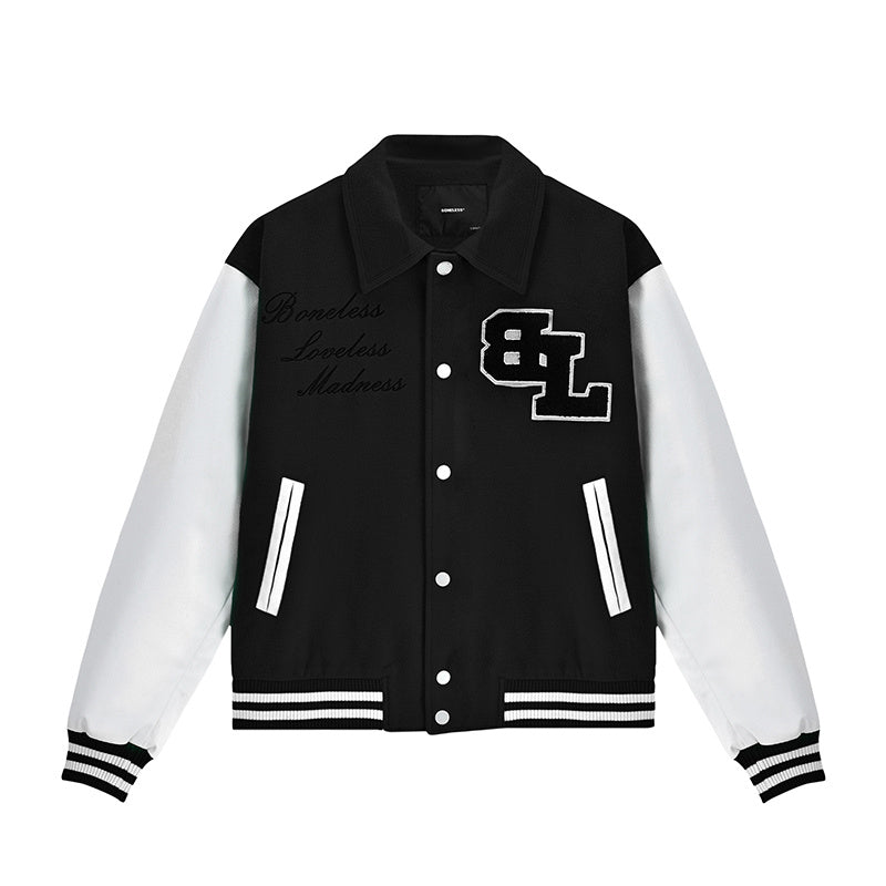 Veste Baseball Varsity Brodée – Style Américain Haut de Gamme