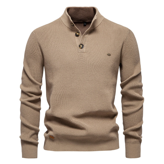 Pull Zippé Col Montant – Style Chic & Confort pour Homme