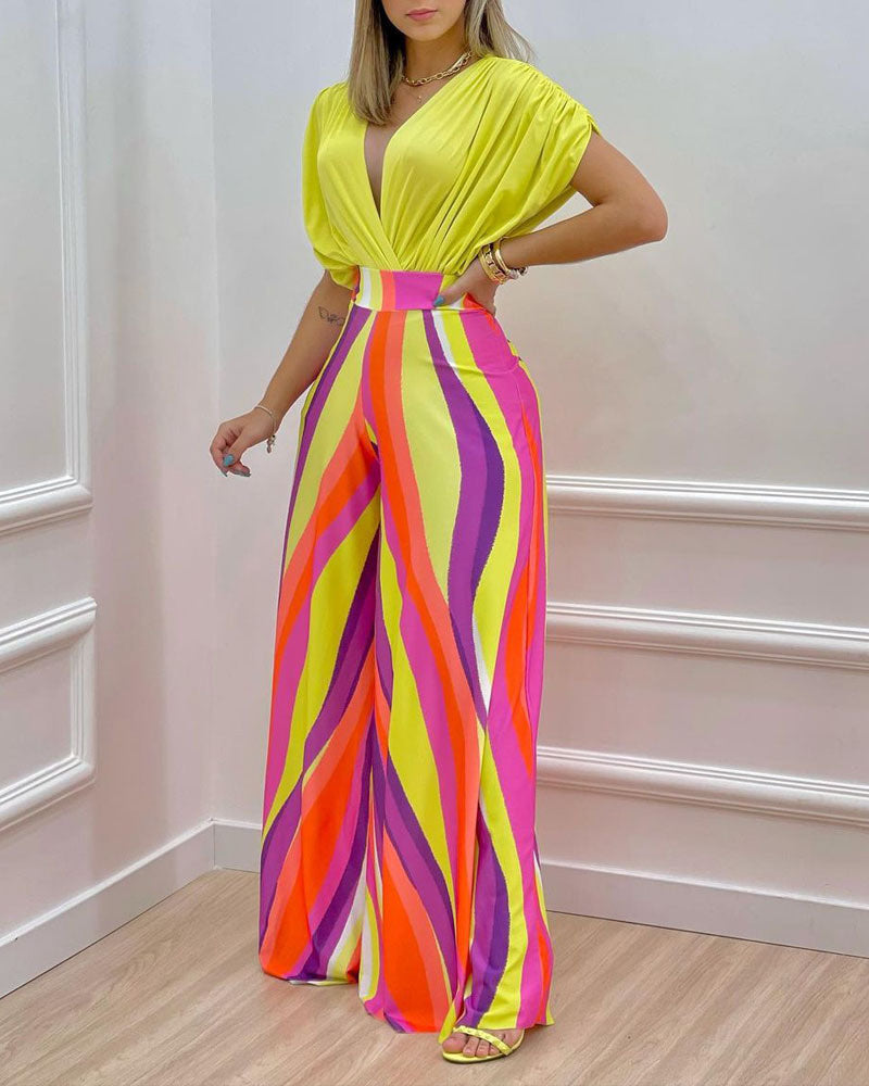 COMBINAISON ÉCLATANTE STYLE VACANCES – CHIC & COLORÉE