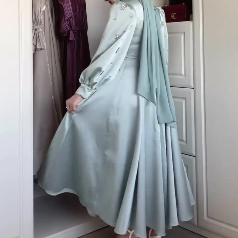 Robe Élégance Satin – Silhouette Slim & Raffinée