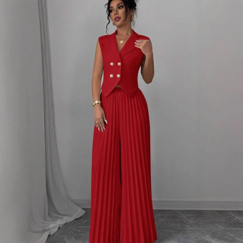 Ensemble d'Été Sans Manches – Élégance et Confort pour un Look Tendance