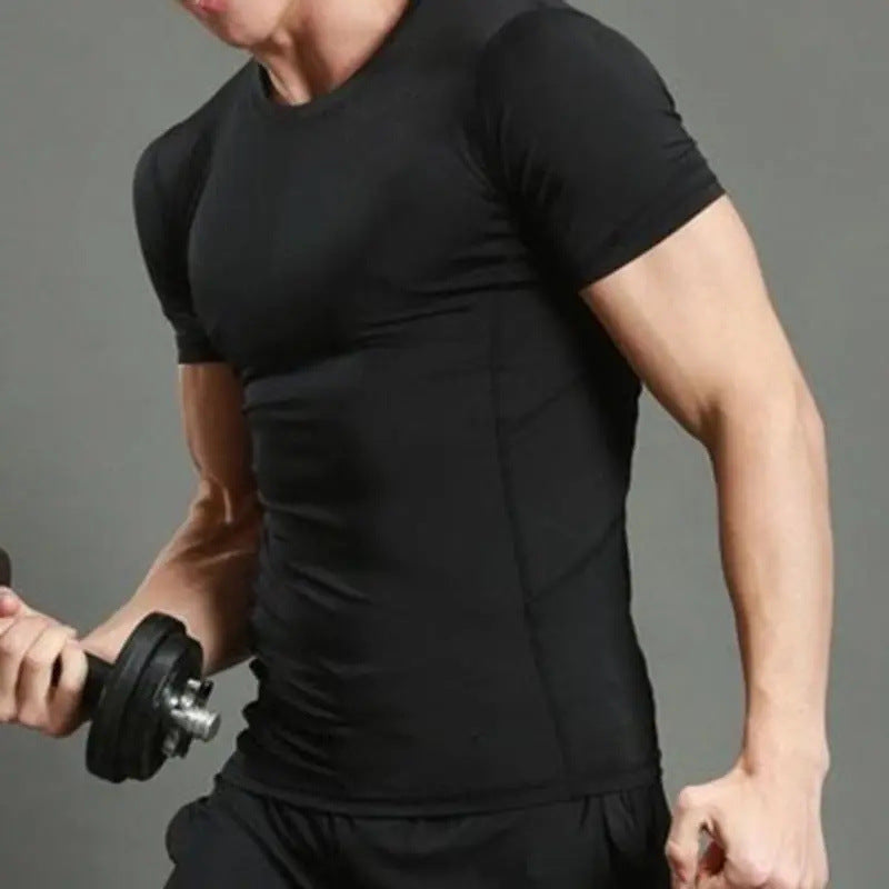 T-shirt moulant homme sport – Séchage rapide & effet musclé | S à XXL