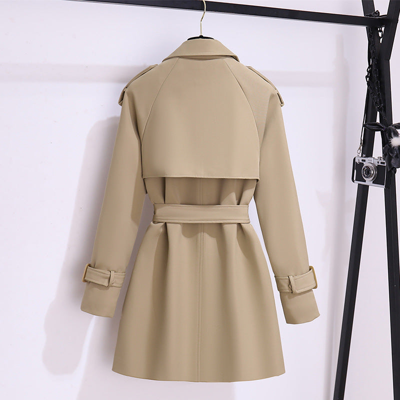 Trench Élégance Parisienne™ – Manteau Court à Ceinture