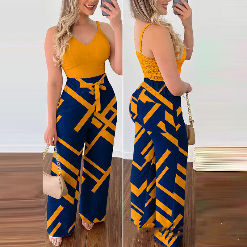 Ensemble Débardeur & Pantalon Large – Élégance Décontractée