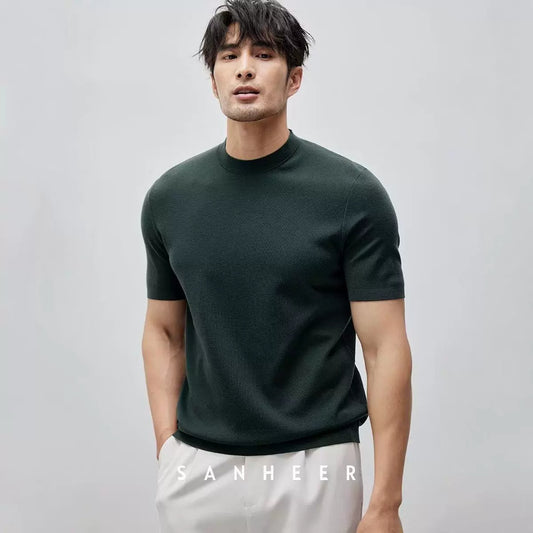 T-shirt Homme en Maille - Confort et Élégance