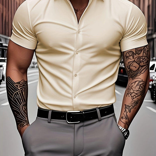 Chemise Sculptée Premium - Style Cintré Luxe | Look Viril Élégant
