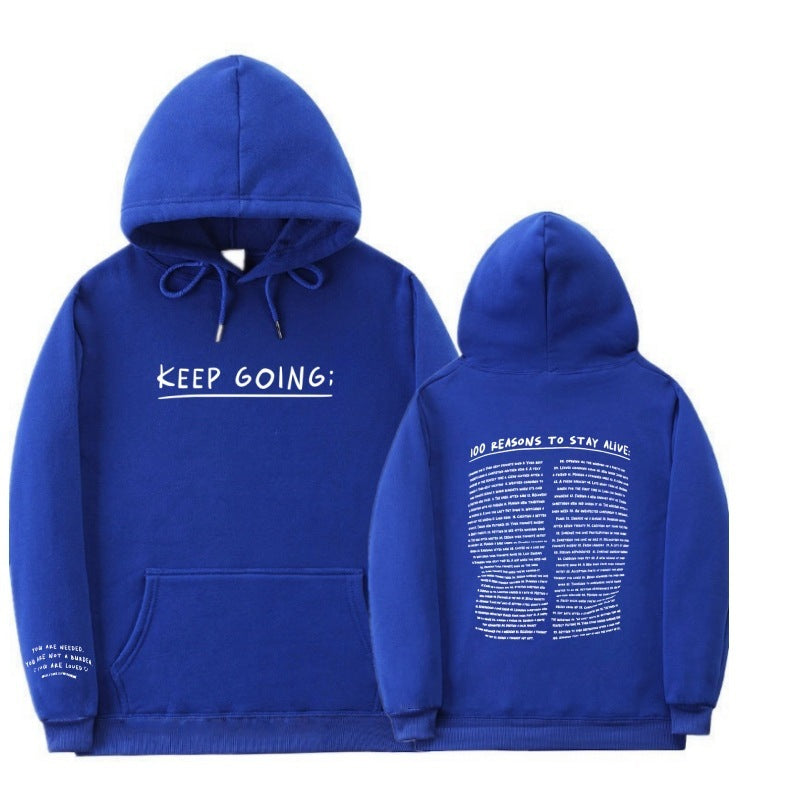 Hoodie "KEEP GOING;" – Motivation & Confort au quotidien