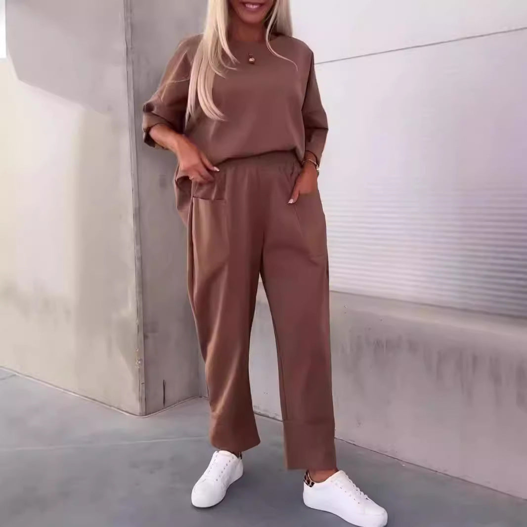 Ensemble loose femme 2 pièces – style minimal chic & confort absolu