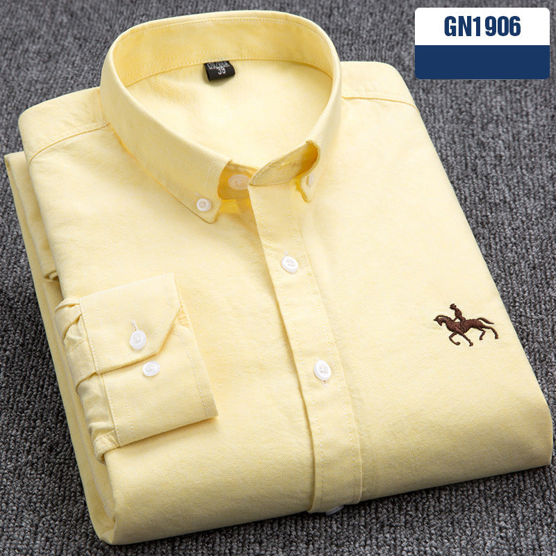 Chemise “Style Polo Club” – Rayures Élégantes Multicolores
