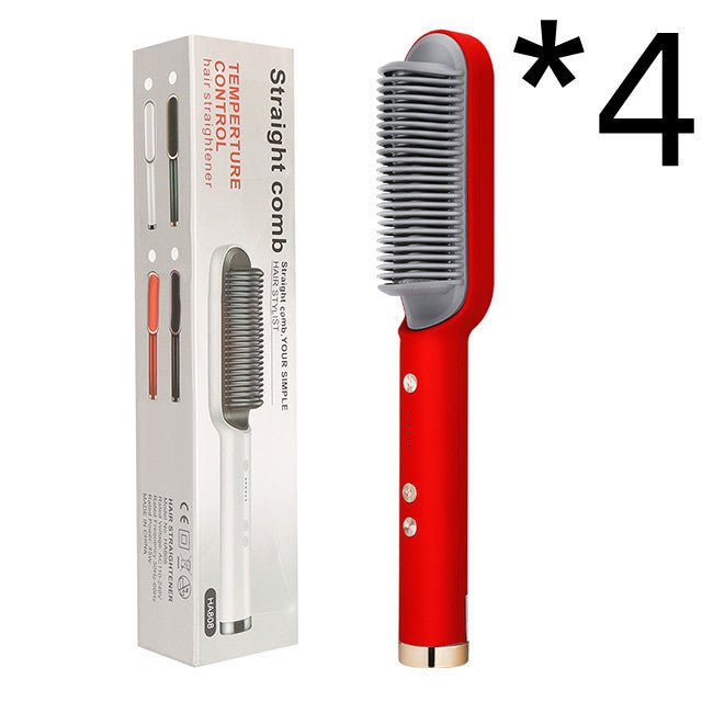 Brosse lissante chauffante professionnelle – Cheveux lisses, brillants & sans frisottis