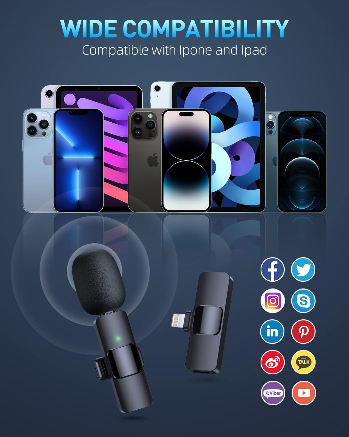 Micro-Cravate Sans Fil – Audio Pro pour Vlog, TikTok, YouTube & Streaming