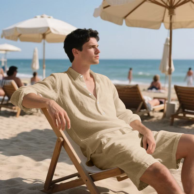 Chemise Longue Décontractée Homme - Look Estival & Casual Chic | Mode Plage 2025