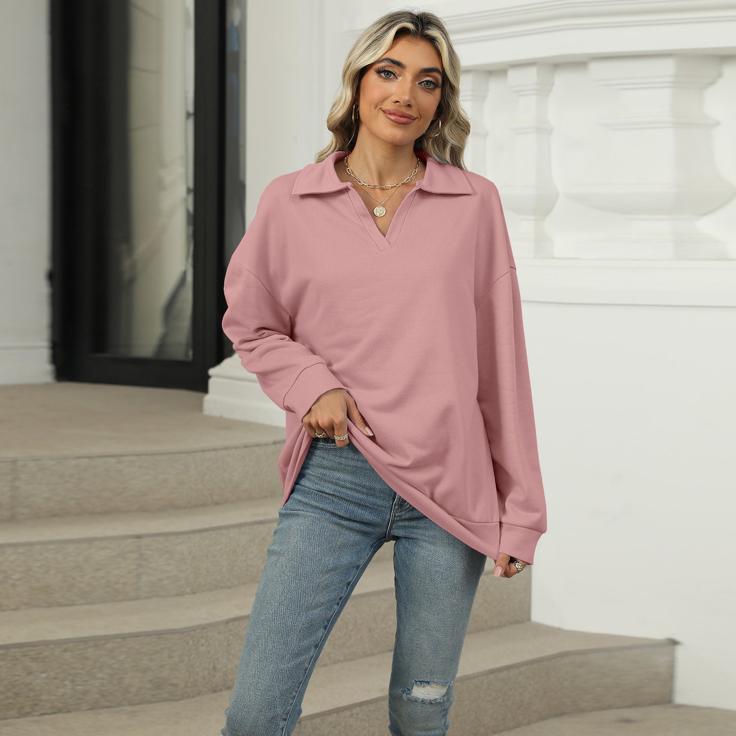 New Sweat Chic Oversize™ – Confort Doux & Élégance Décontractée