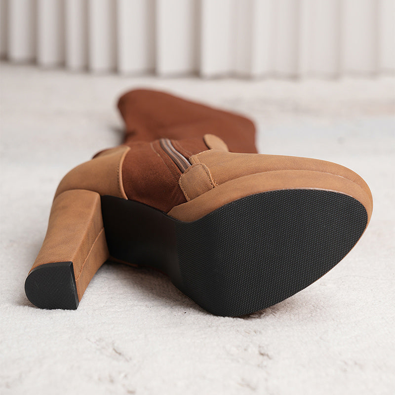 New Long Boots Bottes Longues Élégance Suédée™ – Charme, Confort & Allure Haute Couture