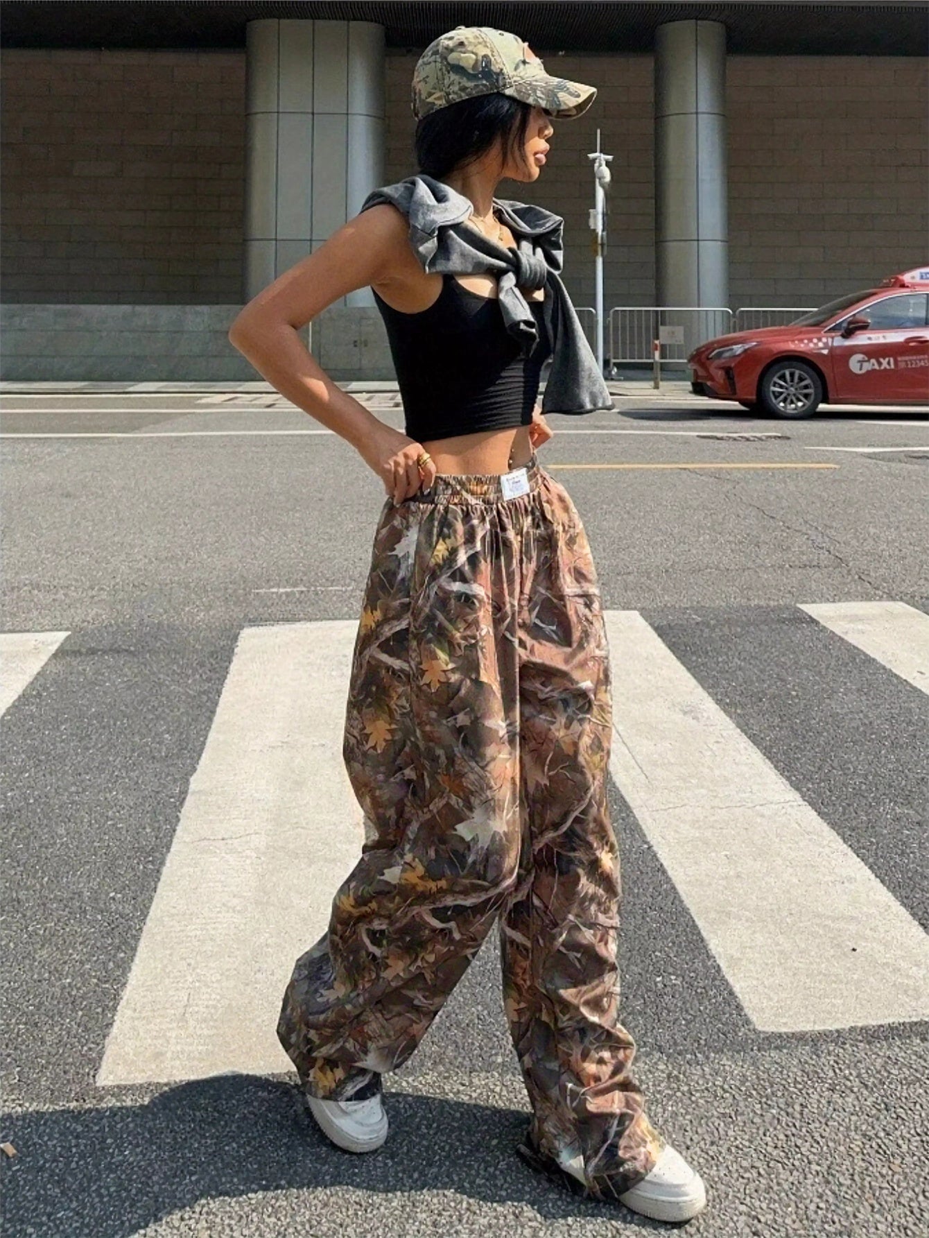 Pantalon Cargo Camouflage Femme – Streetwear Tendance et Confort Absolu