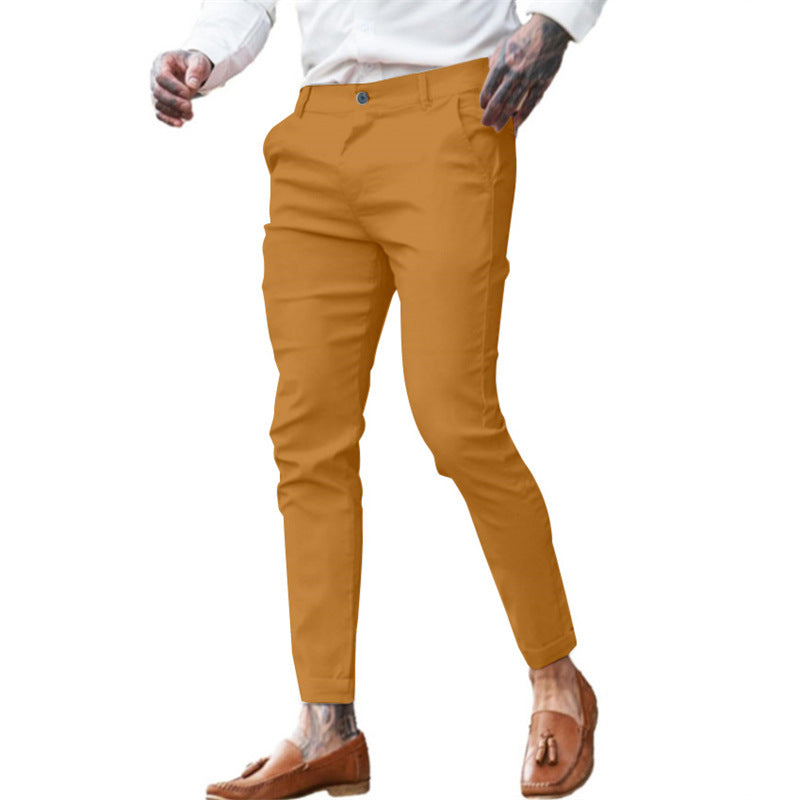 Pantalon Homme Slim Chic – Taille Élastique, Look Habillé & Confort Stretch | Mode Tendance
