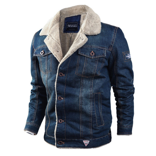 Veste en Jean Sherpa Homme – Style Urbain & Hiver Chaud