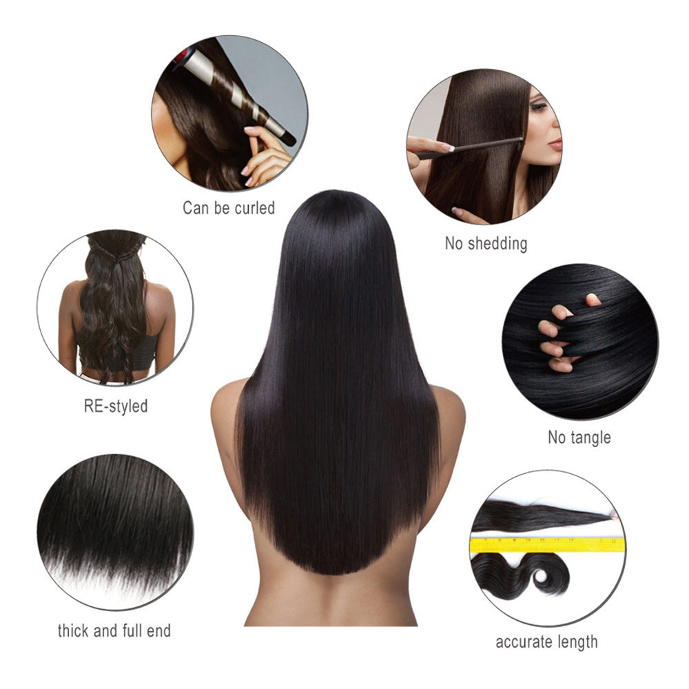 Perruque Luxe Wave – Longue Boucle Naturelle Highlight Caramel 100 % Cheveux Humains