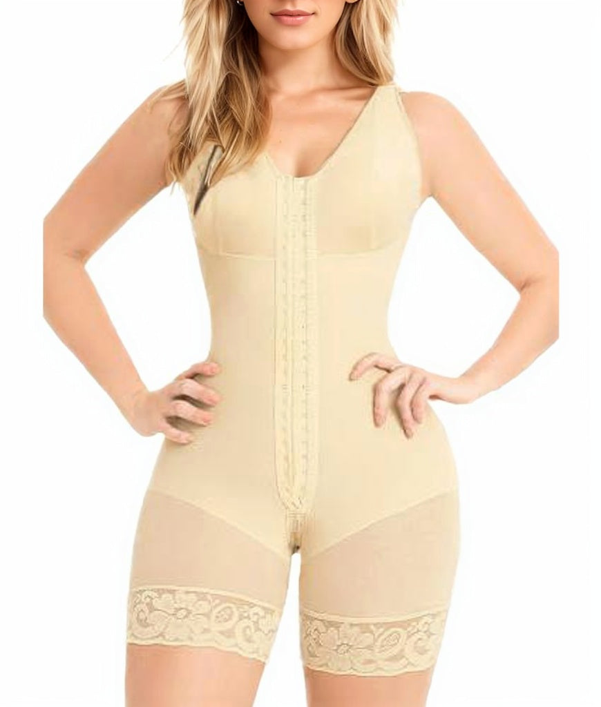 Collant Gainant Taille Haute avec Fermeture Zippée & Ceinture Renforcée