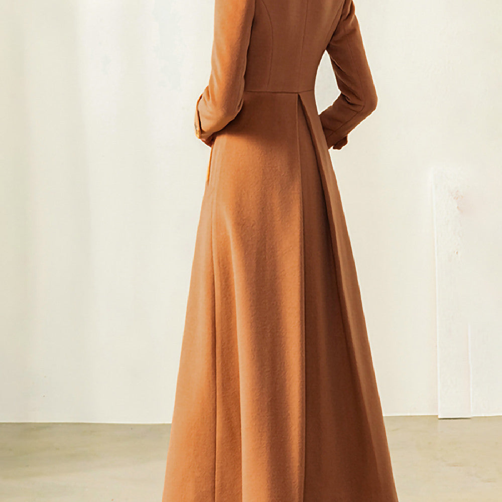 Manteau Long 100% Laine – Élégance et Chaleur pour l'Hiver