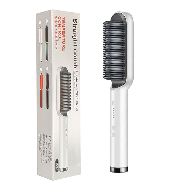 Brosse lissante chauffante professionnelle – Cheveux lisses, brillants & sans frisottis