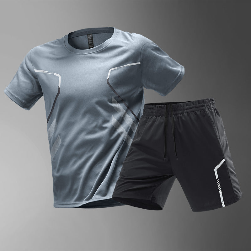 Ensemble de Sport Homme – T-shirt + Short Respirant