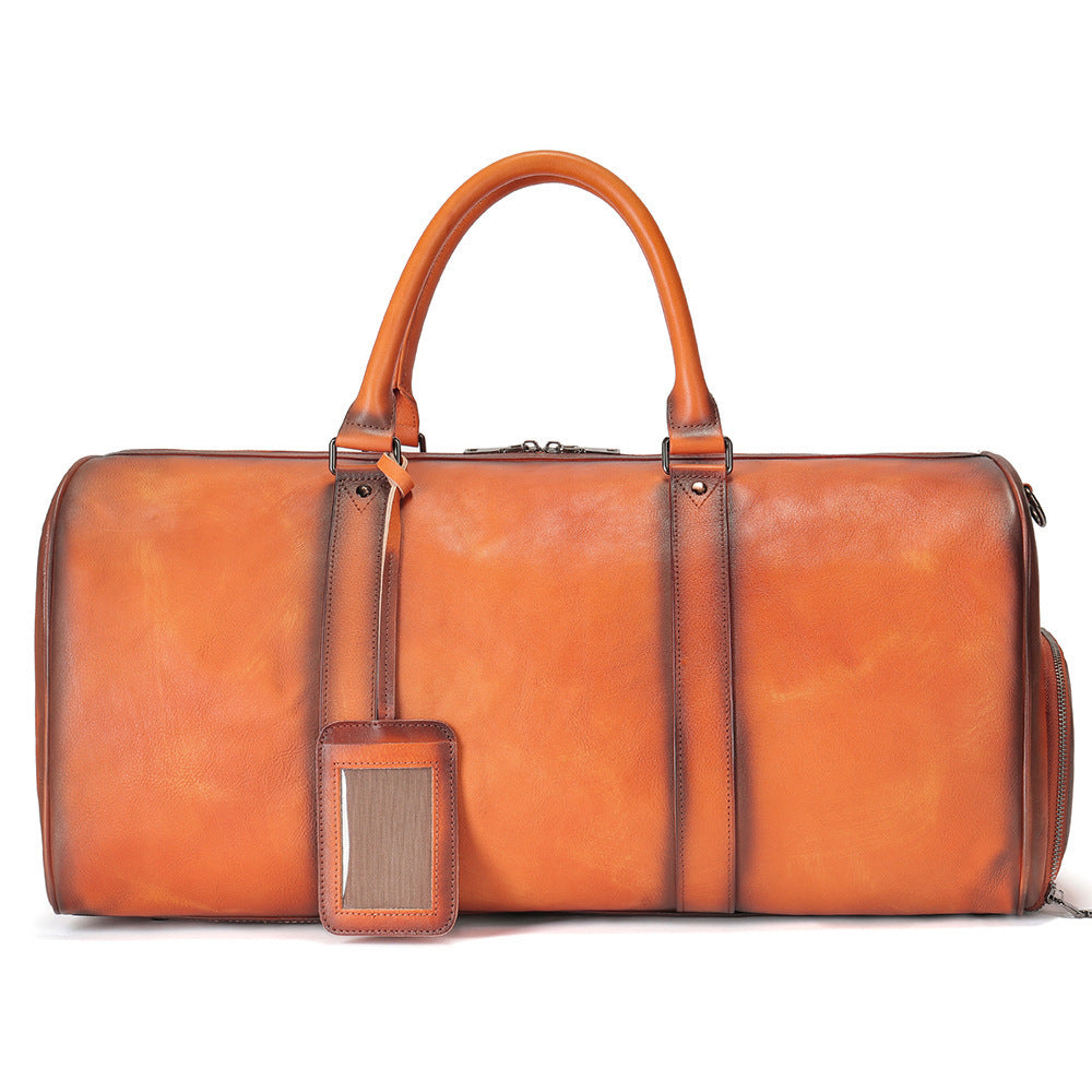Sac de Voyage Homme en Cuir Véritable – Grande Capacité & Élégance