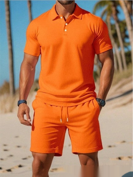 Ensemble Polo + Short Homme – Style Plage & Détente | Look Estival 2025