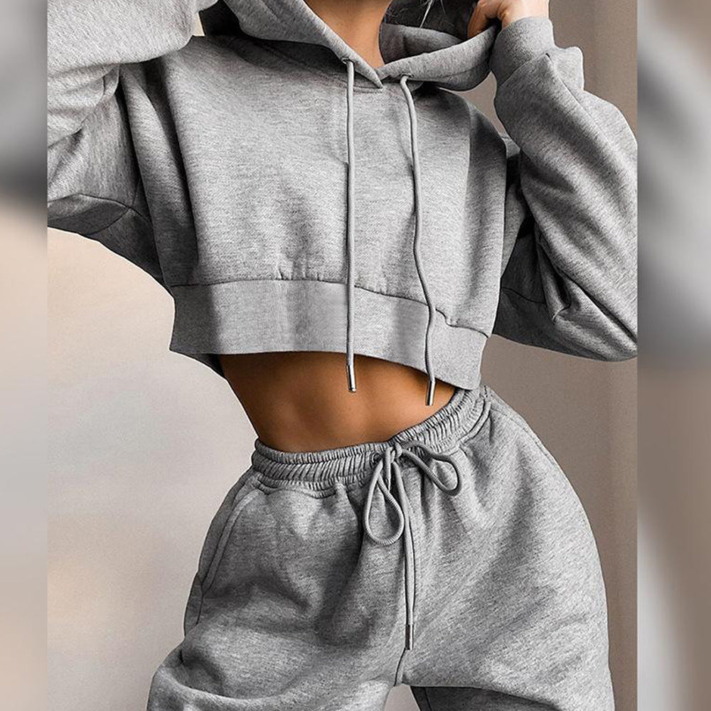Ensemble Femme 2 Pièces – Sweat à Capuche & Pantalon Jogger Sportswear