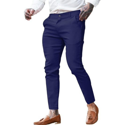 Pantalon Homme Slim Chic – Taille Élastique, Look Habillé & Confort Stretch | Mode Tendance
