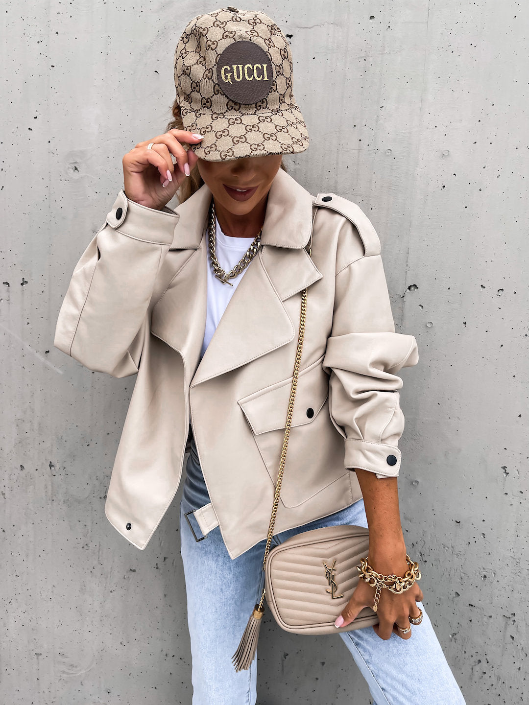 Veste en Simili Cuir Oversize – Style Urbain Chic