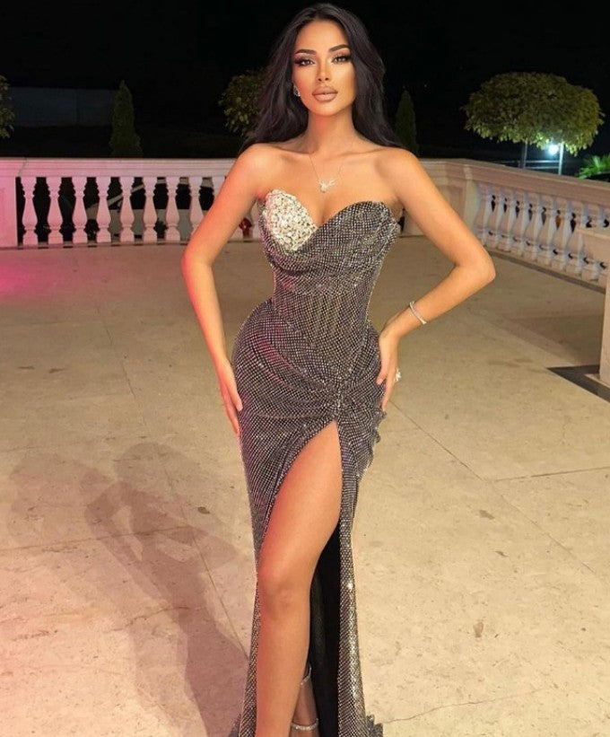 Robe Tube de Soirée Scintillante – Élégance et Glamour Haut de Gamme