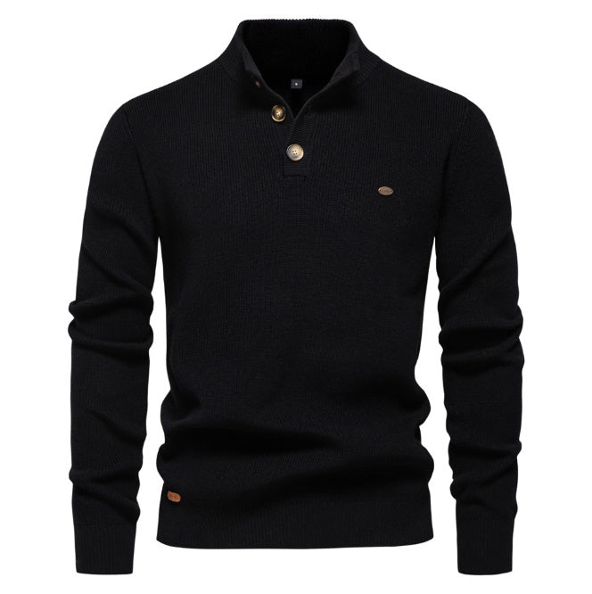 Pull Zippé Col Montant – Style Chic & Confort pour Homme