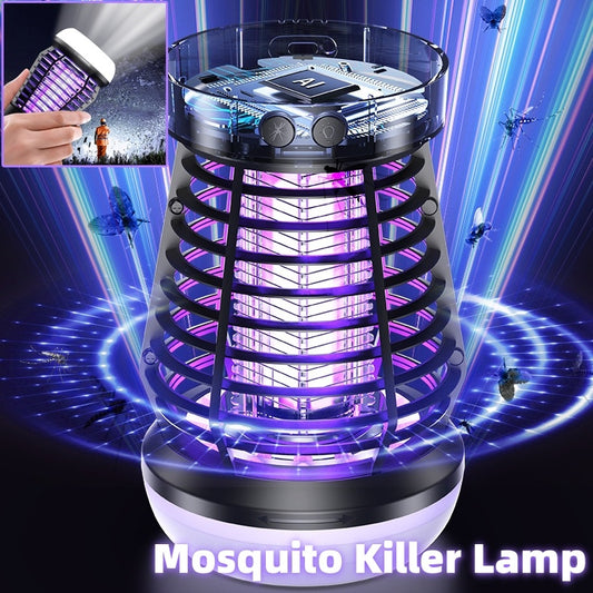 Lampe Anti-Moustiques Électrique – Piège UV & LED, Rechargeable, Intérieur/Extérieur