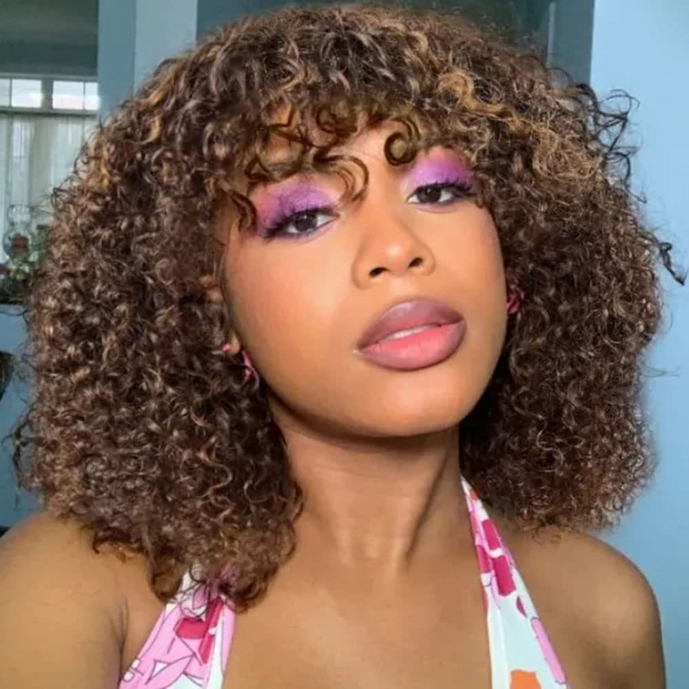 Perruque Bouclée en Cheveux 100% Humains – Effet Naturel et Glamour