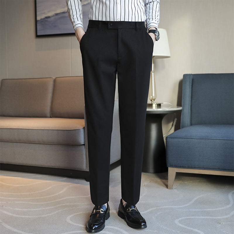 Pantalon Décontracté Homme Chic – Taille Élastique, Coupe Ajustée | Look Tendance Minimaliste