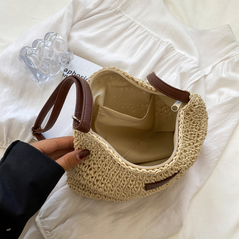 Sac Fourre-Tout Bohème en Paille – Style Plage Chic & Tendance