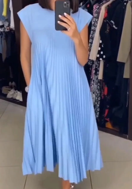 Robe Longue Plissée Élégante – Style Chic & Confort Absolu