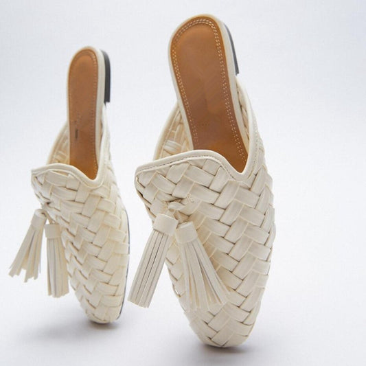 Mules “Tressé Élégance” – L’art du style effortless