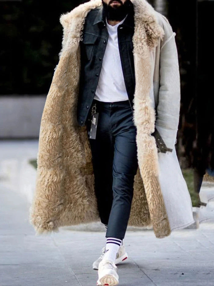 Manteau Long d'Hiver Femme – Ultra Chaud avec Fausse Fourrure Épaisse ❄️