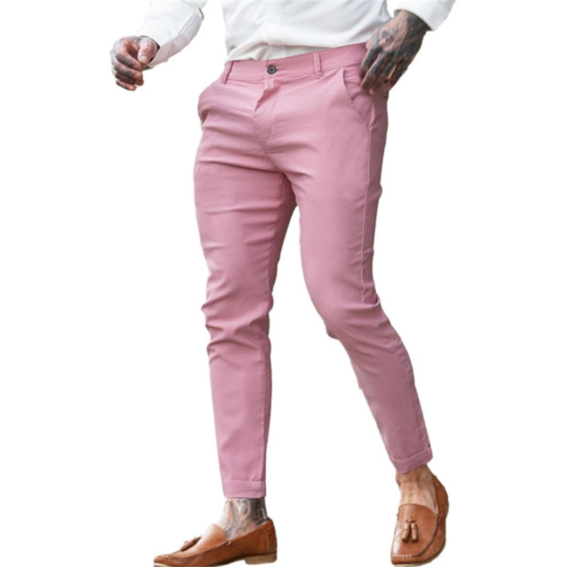 Pantalon Homme Slim Chic – Taille Élastique, Look Habillé & Confort Stretch | Mode Tendance