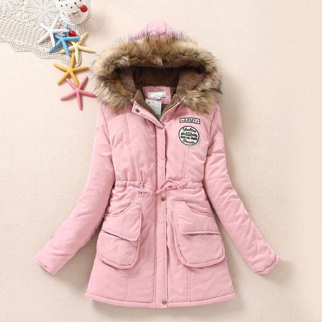 Parka d’Hiver Femme Doublée Polaire | Capuche Fourrure Chaude et Élégante – Disponible en Plusieurs Couleurs