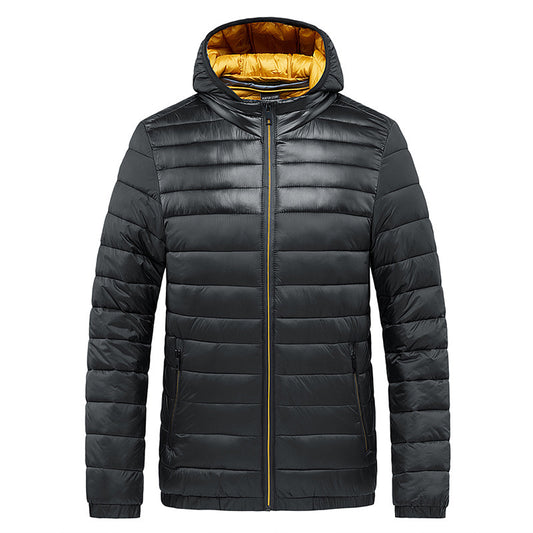 Veste Grise à Capuche Doublée Polaire – Confort & Élégance Urbaine