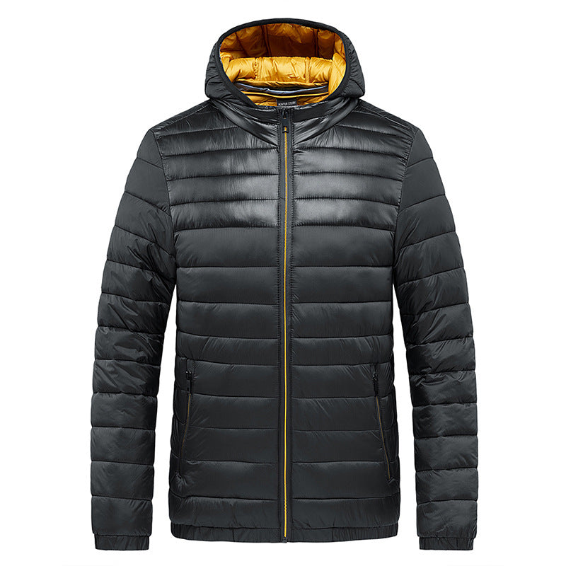 Veste Grise à Capuche Doublée Polaire – Confort & Élégance Urbaine