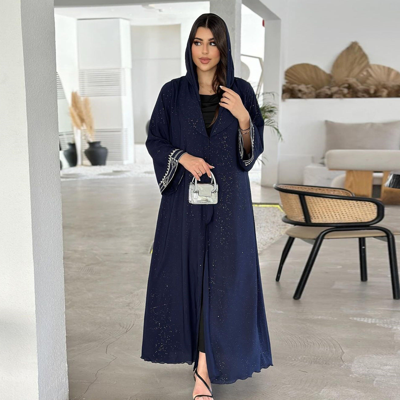 Robe Cardigan Abaya Élégance Luxe™ – Élégance Modeste & Confort