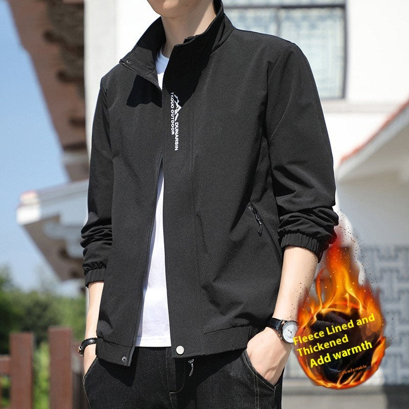 Veste Casual Homme à Col Montant – Style Urbain & Confort Quotidien