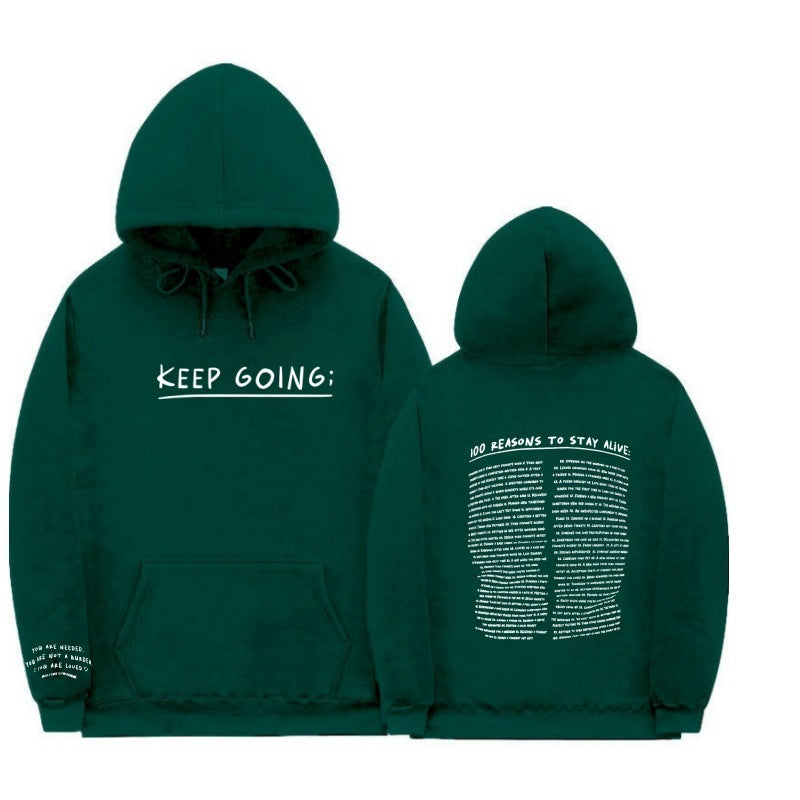 Hoodie "KEEP GOING;" – Motivation & Confort au quotidien