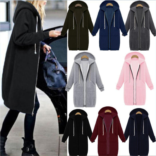 Manteau Long à Capuche Oversize – Style & Confort pour l’Hiver