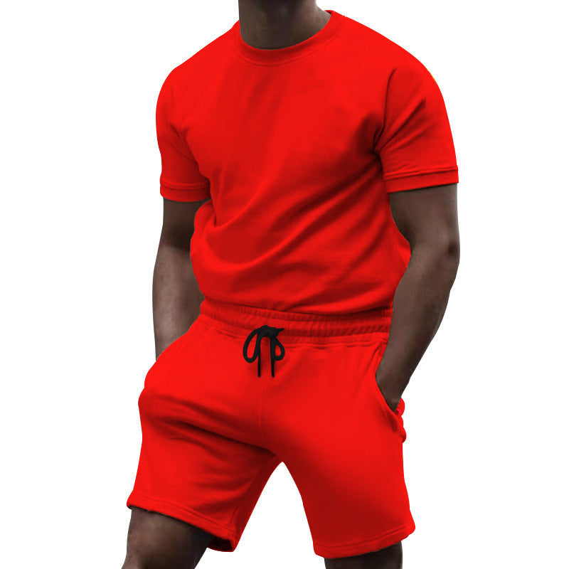 Ensemble Homme T-Shirt + Short – Sport Décontracté Été