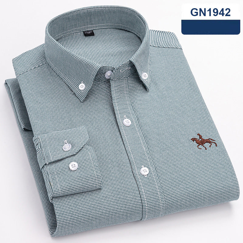 Chemise “Style Polo Club” – Rayures Élégantes Multicolores